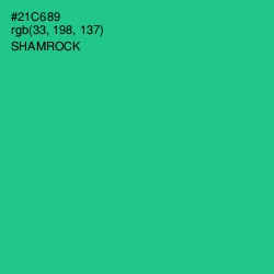 #21C689 - Shamrock Color Image