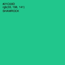 #21C68D - Shamrock Color Image
