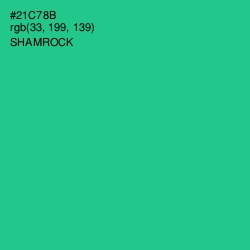 #21C78B - Shamrock Color Image