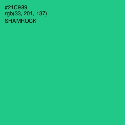 #21C989 - Shamrock Color Image