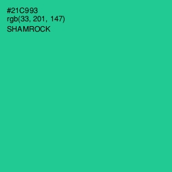 #21C993 - Shamrock Color Image