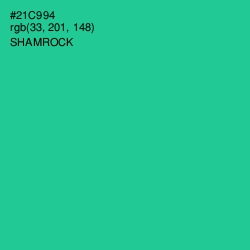 #21C994 - Shamrock Color Image