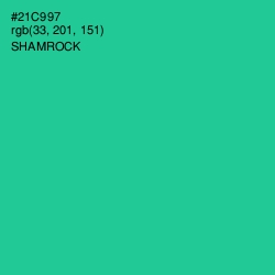 #21C997 - Shamrock Color Image