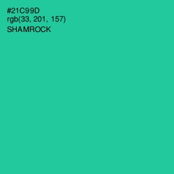 #21C99D - Shamrock Color Image