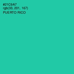 #21C9A7 - Puerto Rico Color Image