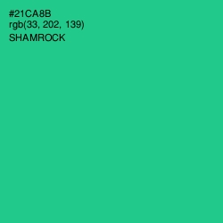 #21CA8B - Shamrock Color Image