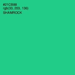 #21CB88 - Shamrock Color Image