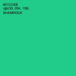 #21CC8B - Shamrock Color Image