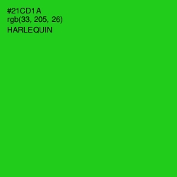 #21CD1A - Harlequin Color Image