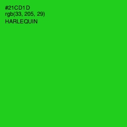 #21CD1D - Harlequin Color Image