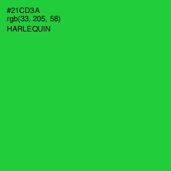 #21CD3A - Harlequin Color Image