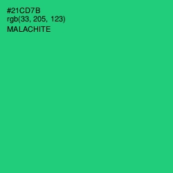 #21CD7B - Malachite Color Image