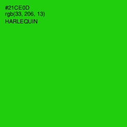 #21CE0D - Harlequin Color Image