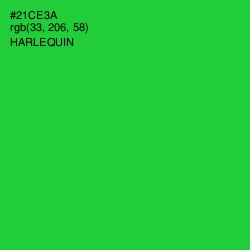 #21CE3A - Harlequin Color Image