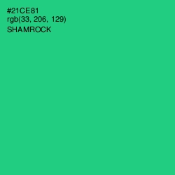 #21CE81 - Shamrock Color Image