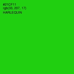 #21CF11 - Harlequin Color Image