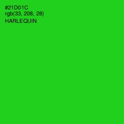 #21D01C - Harlequin Color Image