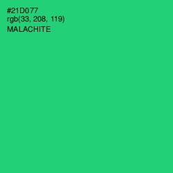 #21D077 - Malachite Color Image