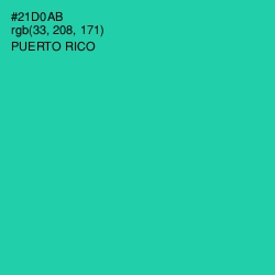 #21D0AB - Puerto Rico Color Image