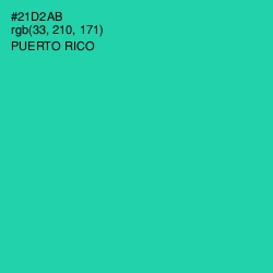 #21D2AB - Puerto Rico Color Image