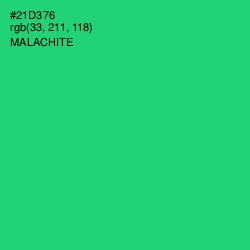 #21D376 - Malachite Color Image