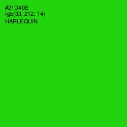 #21D40E - Harlequin Color Image