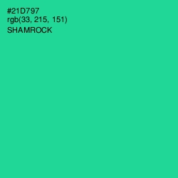 #21D797 - Shamrock Color Image