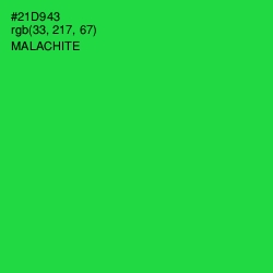 #21D943 - Malachite Color Image