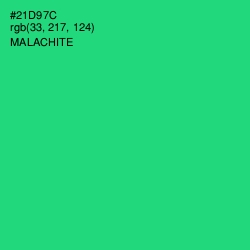 #21D97C - Malachite Color Image