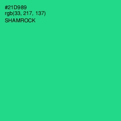 #21D989 - Shamrock Color Image