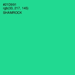 #21D991 - Shamrock Color Image