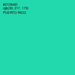 #21D9AD - Puerto Rico Color Image