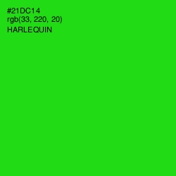 #21DC14 - Harlequin Color Image