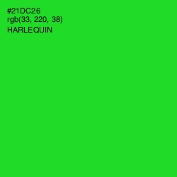 #21DC26 - Harlequin Color Image