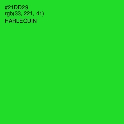 #21DD29 - Harlequin Color Image