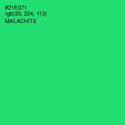 #21E071 - Malachite Color Image