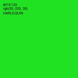 #21E123 - Harlequin Color Image