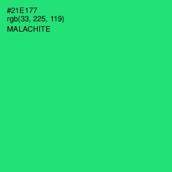 #21E177 - Malachite Color Image