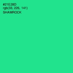 #21E28D - Shamrock Color Image