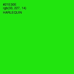 #21E30E - Harlequin Color Image