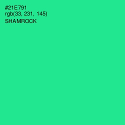 #21E791 - Shamrock Color Image