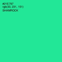 #21E797 - Shamrock Color Image