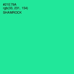 #21E79A - Shamrock Color Image
