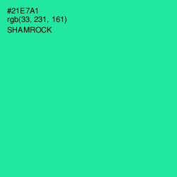 #21E7A1 - Shamrock Color Image