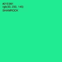 #21E991 - Shamrock Color Image