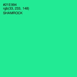 #21E994 - Shamrock Color Image