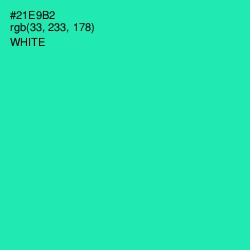 #21E9B2 - Shamrock Color Image