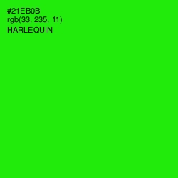 #21EB0B - Harlequin Color Image