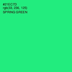 #21EC7D - Spring Green Color Image