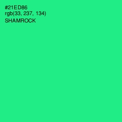 #21ED86 - Shamrock Color Image